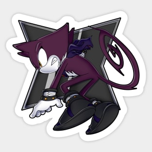 Pyro the cat sonic channel style Sticker